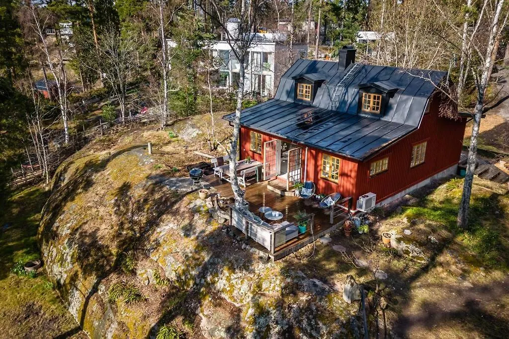 Lyxigt Hus I Stockholm Med Bastu Och Sjoeutsikt别墅 别墅
